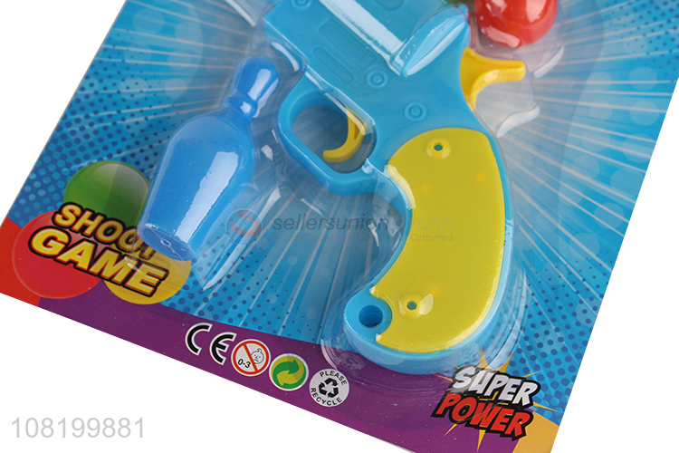 Factory price shooting games plastic ping pong gun toys wholesale
