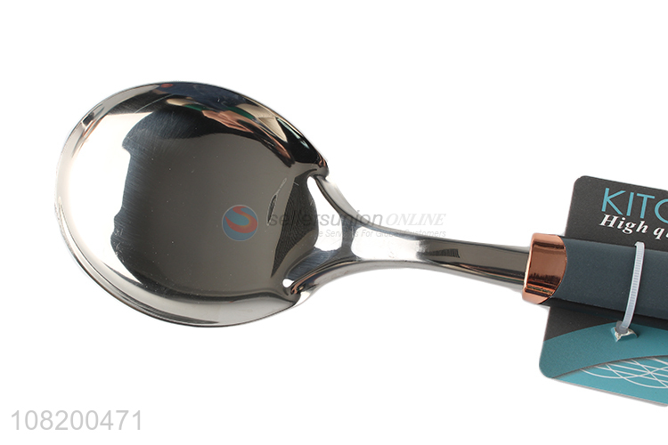 Low price stainless steel short rice scoop dinner spoon