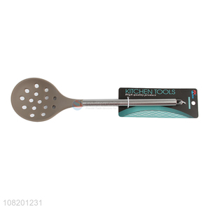 Wholesale price silicone slotted spoon hotpot spoon