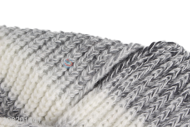 Wholesale Fashionable Unisex Knitted Scarf Soft Scarf