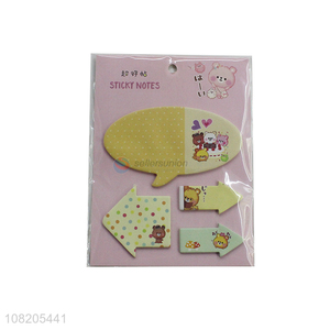 High quality cartoon paper sticky notes office stationary