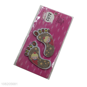 Factory price cute cartoon footprint sticky notes