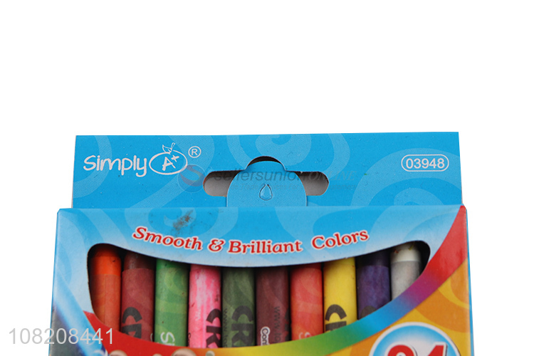 Hot sale 24 colors non-toxic washable scented crayons for toddler
