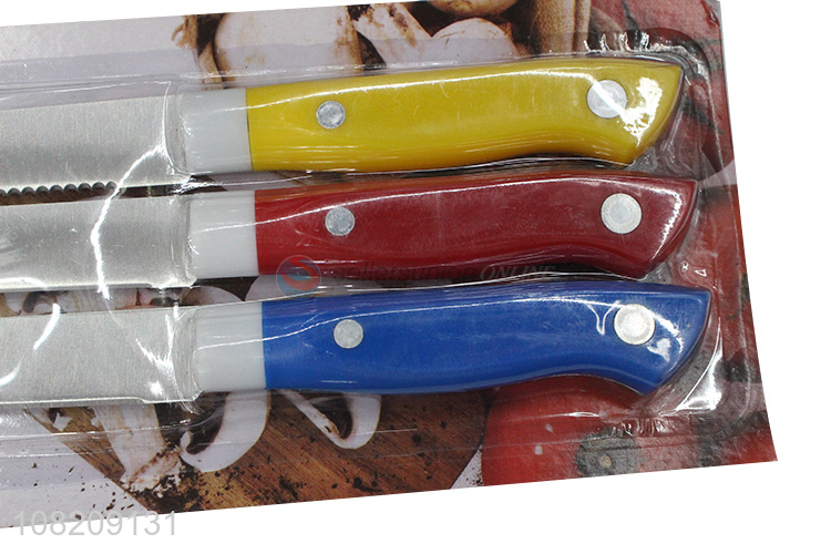 Hot sale kitchen fruit knives 3pcs watermelon knives