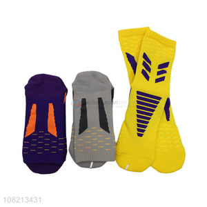 Wholesale from china multicolor men sports football tube socks