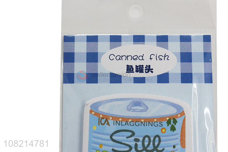 Good quality canned fish sticky notes for girls and women