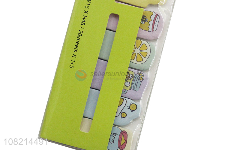 China supplier cartoon sticky notes fruit post-it notes