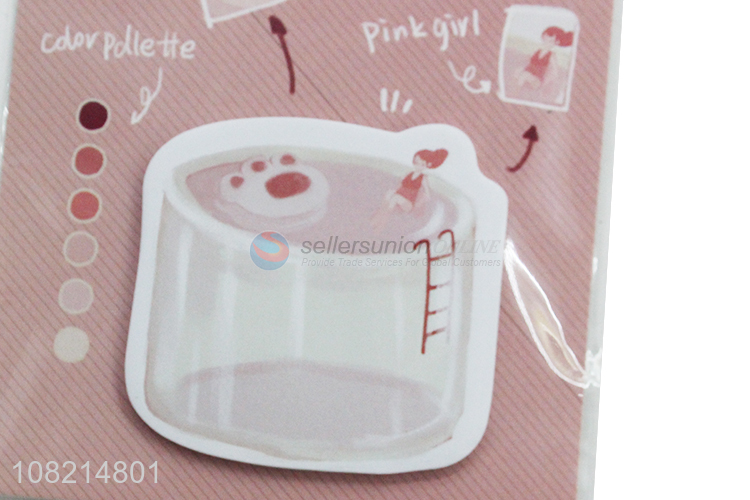 Low price kawaii jelley post-it notes adhesive notepads