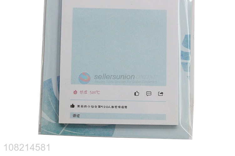 China imports creative sticky notes memo pads for women