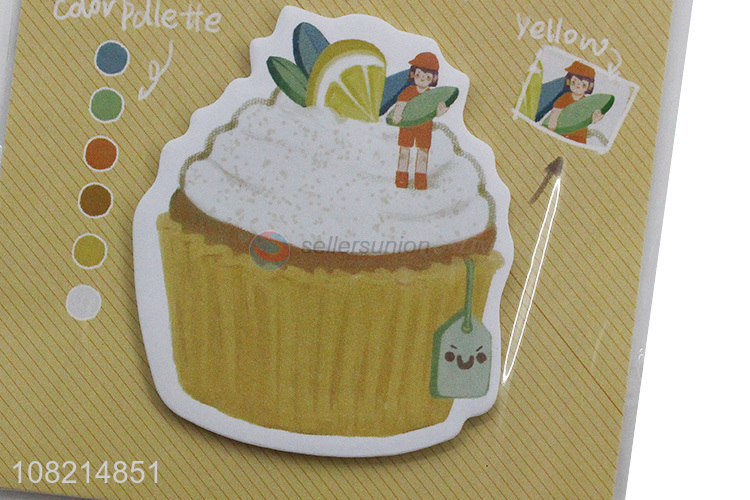 Wholesale cute lemon cupcake post-it notes sticky memo tabs