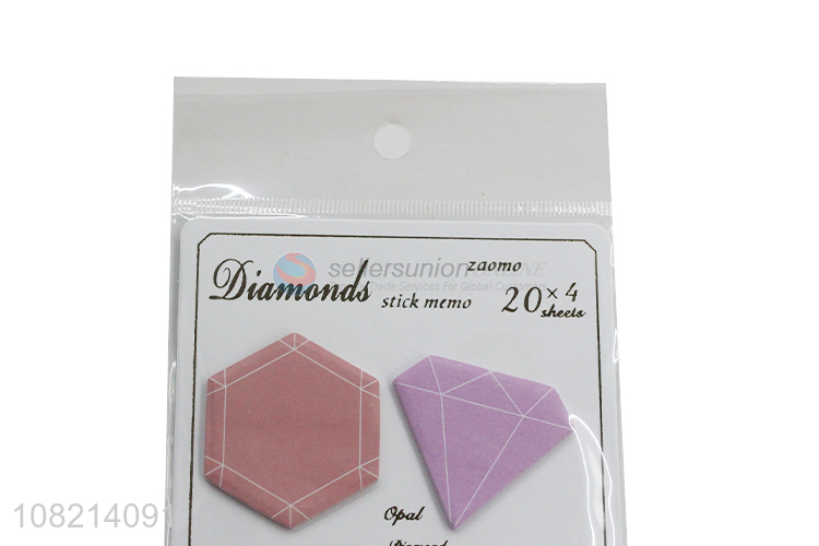 New products diamond shape sticky notes post-it notes