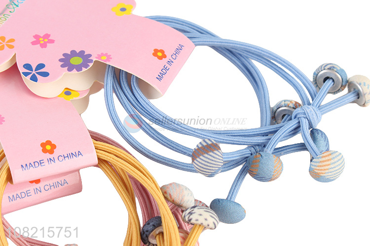 Wholesale 2 Pieces Hair Rope Colorful Hair Ring For Girls