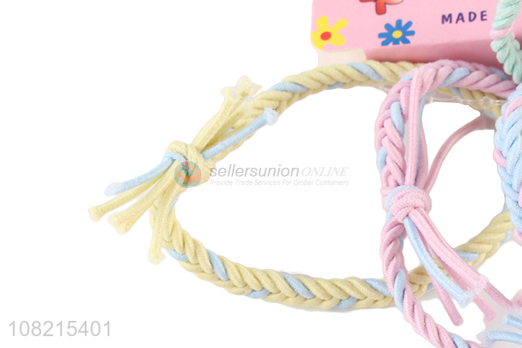 Promotional 5 Pieces Colorful Hair Ring Hair Tie Set
