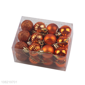 Factory wholesale orange fun christmas decorative ball