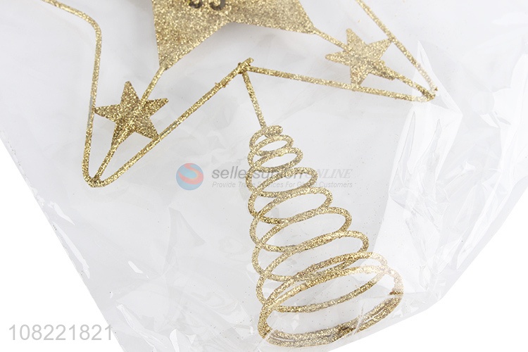 Best Price Iron Five-Pointed Star  For Christmas Tree Decoration