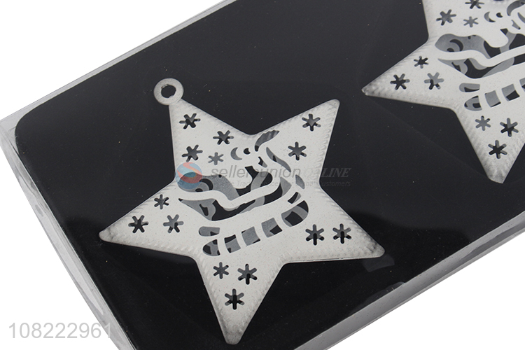 Wholesale Christmas Tree Decoration Iron Hollow Out Stars