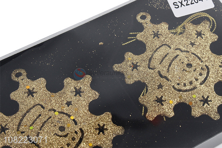 High Quality Glitter Snowflake Shape Christmas Tree Decoration