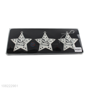 Wholesale Christmas Tree Decoration Iron Hollow Out Stars