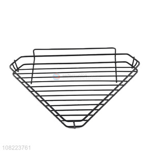 Factory wholesale wrought iron bathroom triangle rack