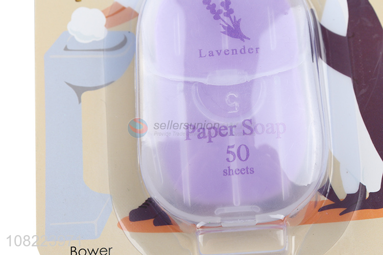 Yiwu wholesale portable paper soap 50 sheets