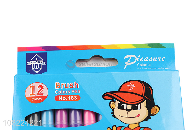 New products creative 12 color watercolor pen for kids