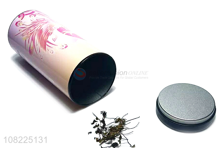Custom Fashion Printing Round Can Tea Canister Tea Tins