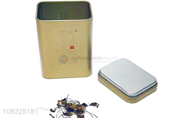 Good Quality Metal Packing Tin Can Fashion Tea Caddy Wholesale