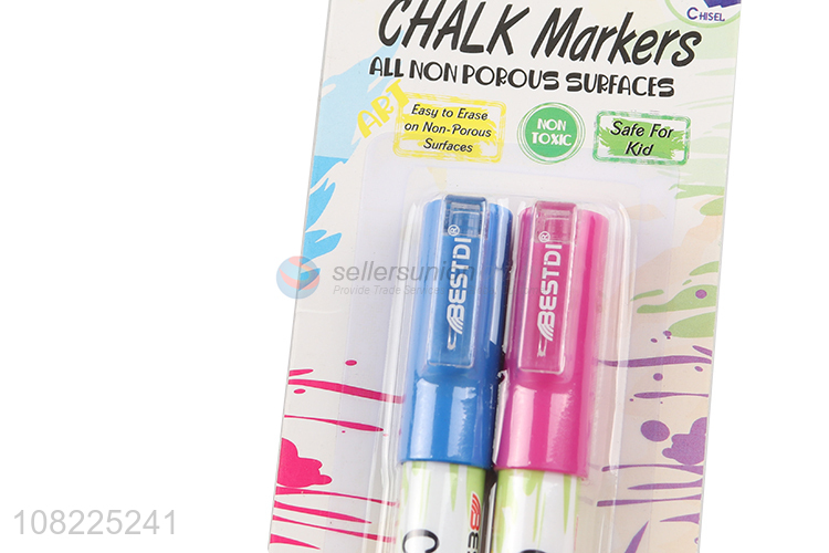 Good Sale 2 Pieces Non-Toxic Liquid Chalk Markers Set