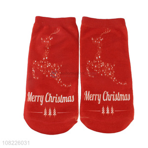 China supplier merry christmas ankle socks for men and women