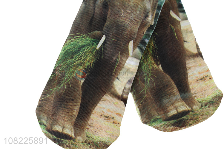 China supplier 3D elephant ankle socks men women breathable socks