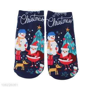 New arrival novelty 3D digital printing socks Christmas socks