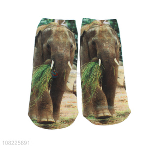 China supplier 3D elephant ankle socks men women breathable socks