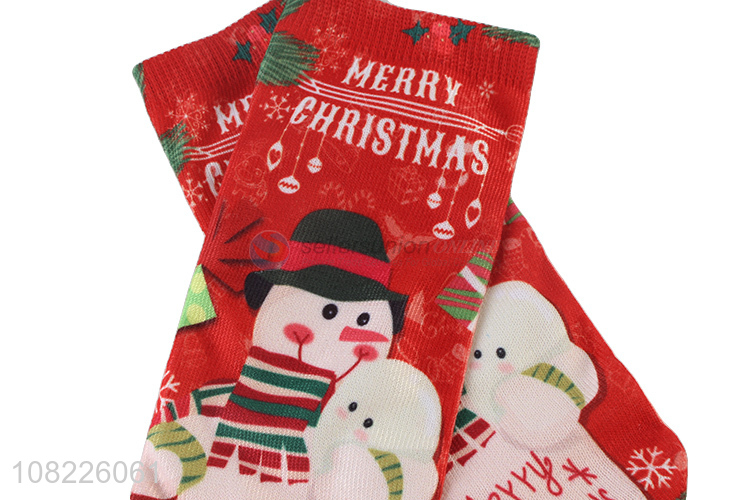 Low price funny low cut socks men women 3D Christmas socks