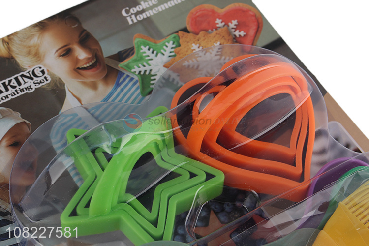 Yiwu direct sale plastic cookie cutter for homemade baking