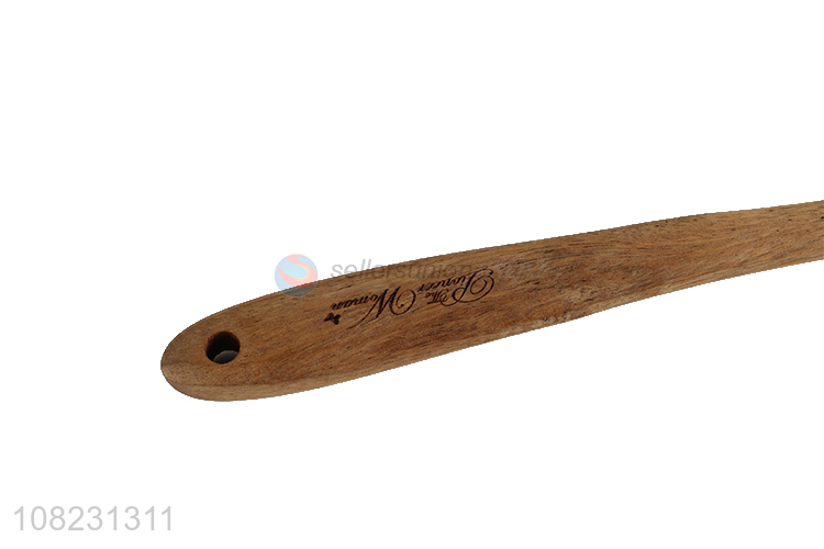 New Style Wooden Slotted Turner Cooking Spatula For Kitchen
