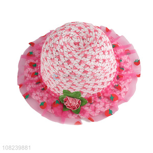 Best selling cute girls hat creative straw hat