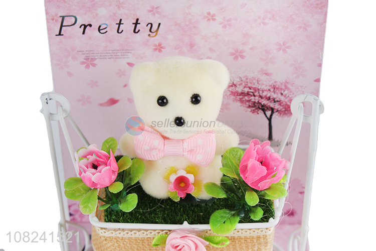 Best price cute design swing bear gifts set for girls