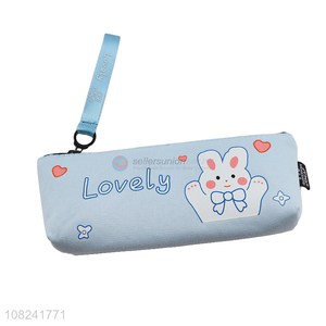 Yiwu supplier blue cartoon pencil case for students