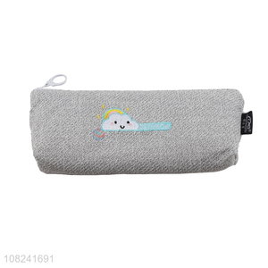 Good wholesale price gray cute students pencil case