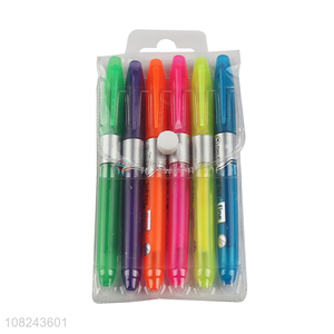 Wholesale 6 Pieces Highlighters Fluorescent Pen Set