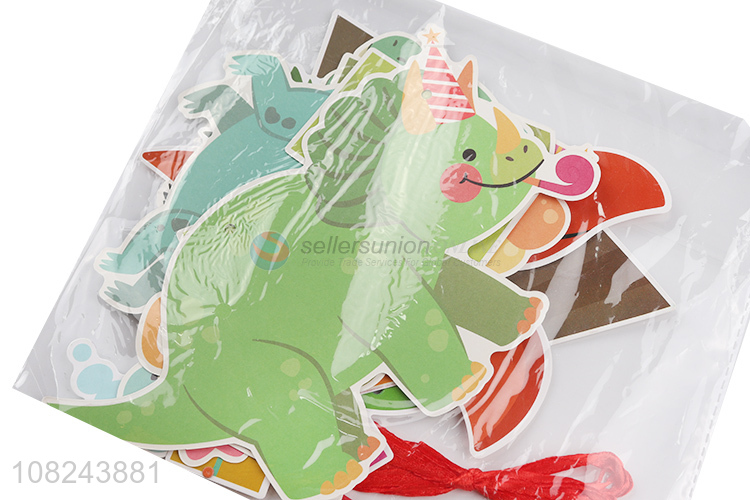 Cartoon Animal Pattern Paper Flag Party Decorative Banner