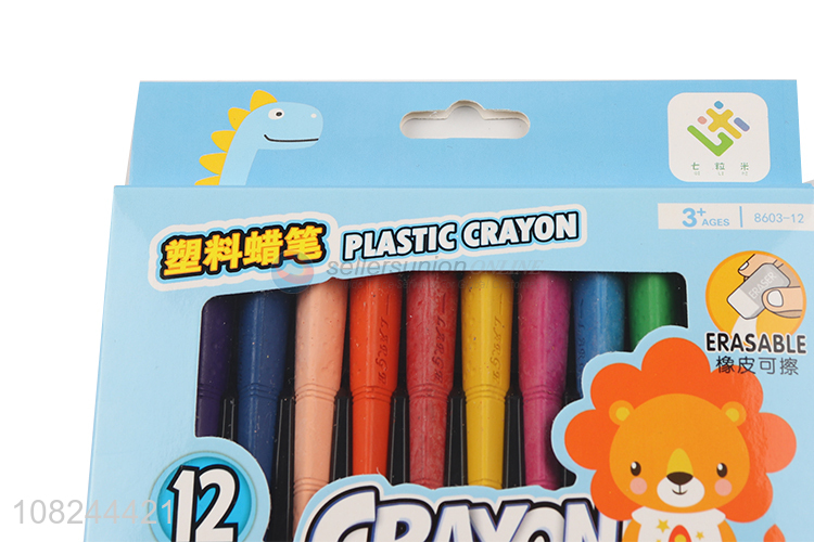 Popular products non-toxic plastic crayons with top quality