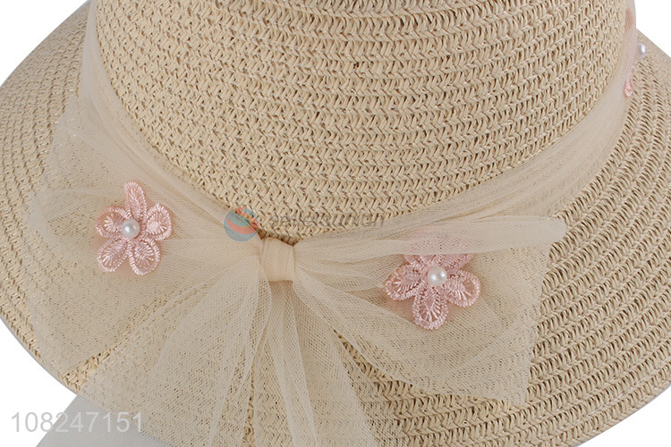 New arrival creative woven straw hat girls fashion hat