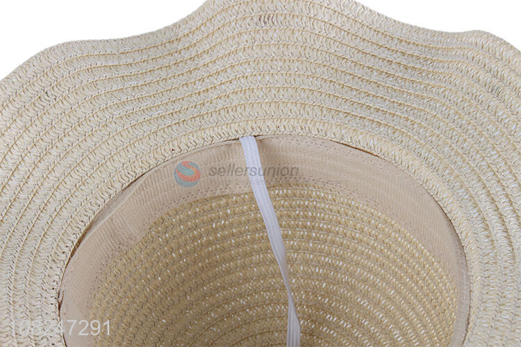 Yiwu supplier khaki cute sunhat starw hat for girls