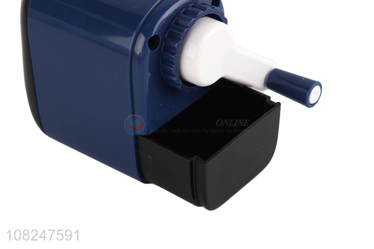 Hot selling durable plastic manual pencil sharpener for colored pencils