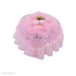 China factory pink plastic girls jewelry box gift box for gifts
