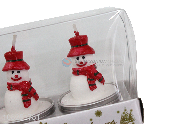 Good wholesale price creative snowman scented candle set