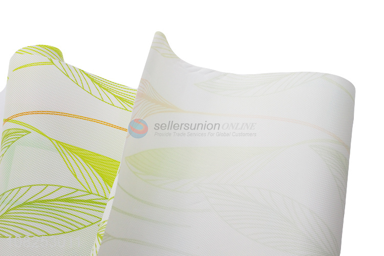 Wholesale waterproof leaf printed non-slip mat placemat shelf liner