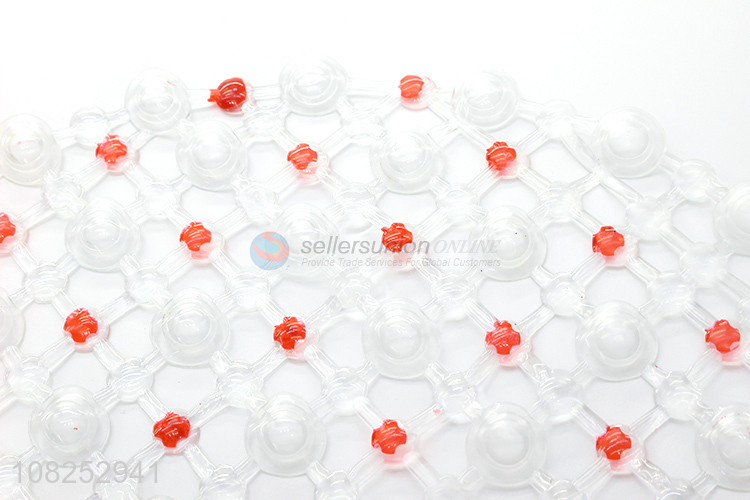 Low price anti-slip pvc shower mat bathtub mat with suction cups