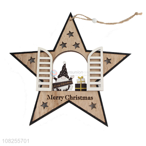 Good quality Christmas rustic <em>wooden</em> hanging ornament <em>wooden</em> <em>craft</em>
